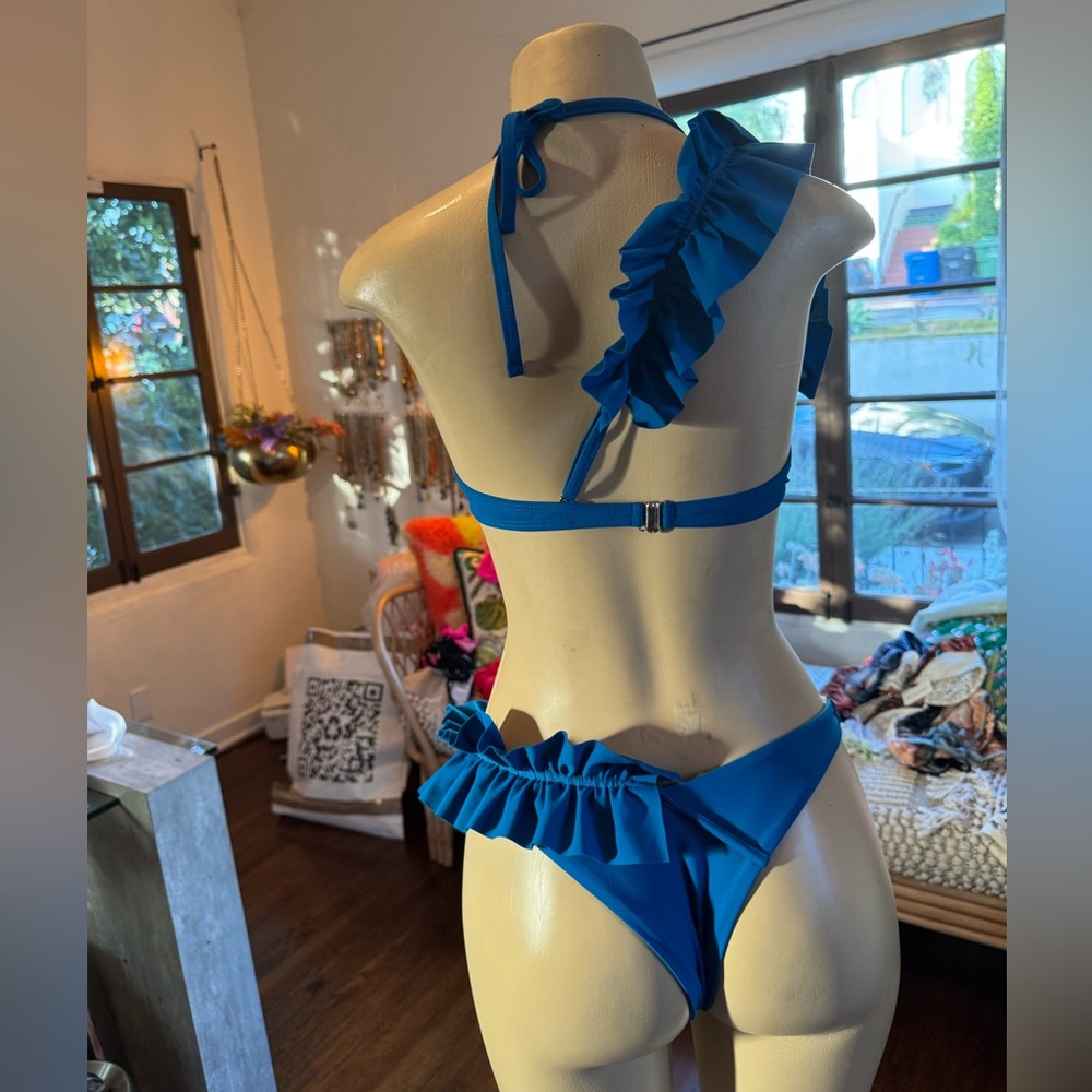 NWOT Bahia Maria Inspired Cobalt Blue Halter underwire Bikini set - Picture 5 of 11